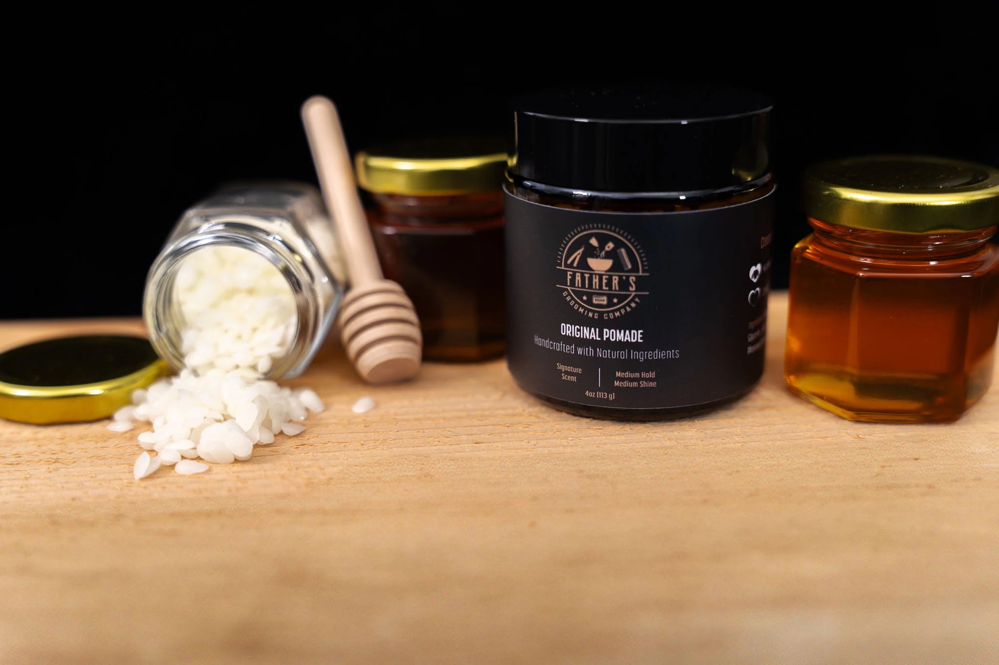 Father's Grooming Original Pomade - Medium Hold Hair Pomade For Men